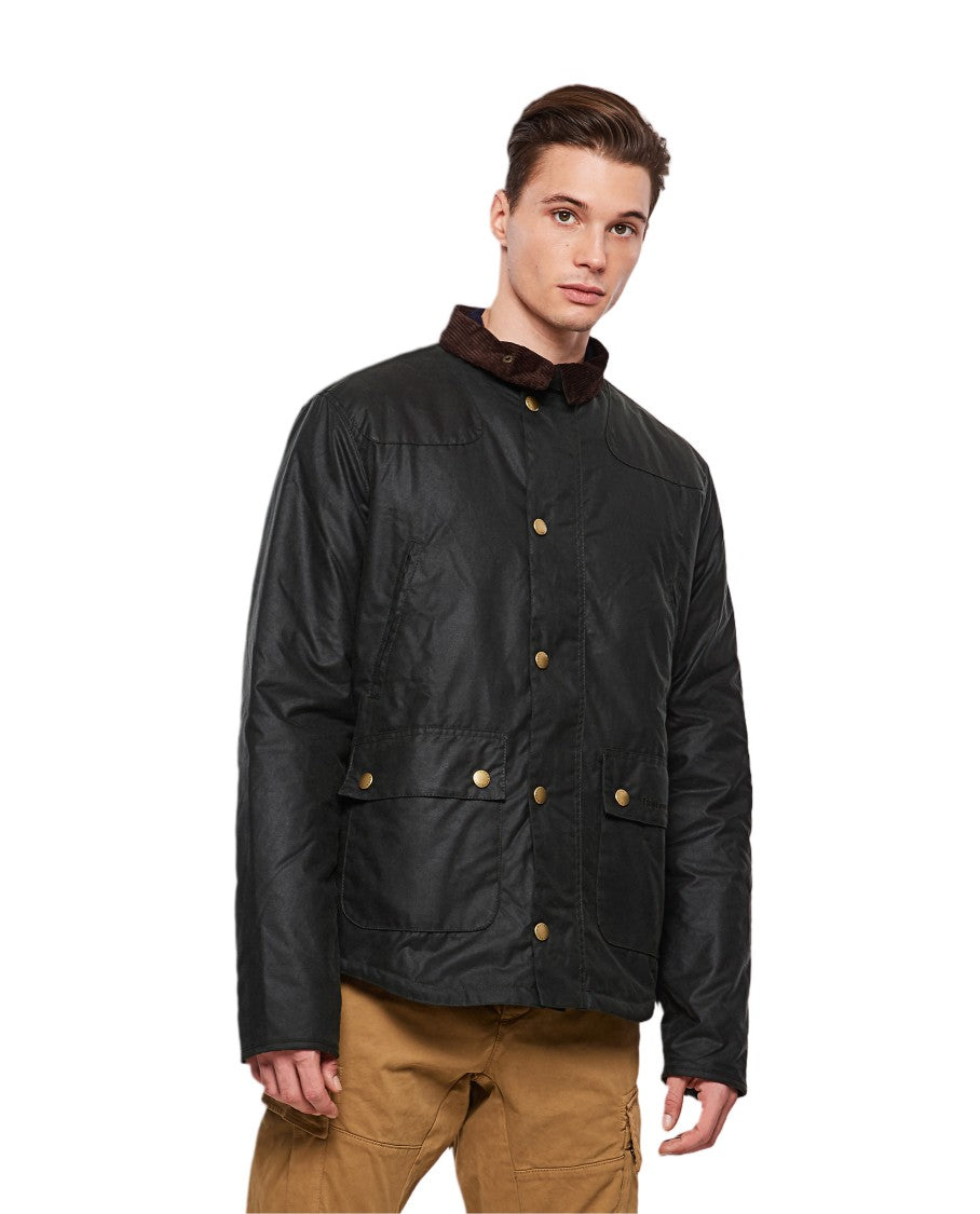 Barbour Green Reelin Waxed Cotton Jacket