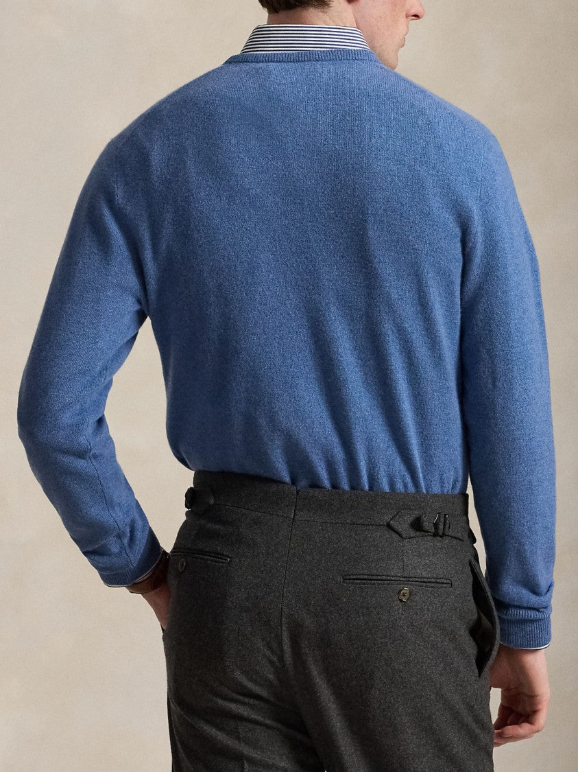 Polo Ralph Lauren Fine-Knit Long Sleeve Pullover With Subtle Embroidery