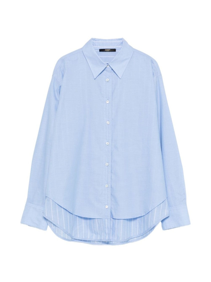 Seventy Sergio Tegon Seventy Light Blue Shirts