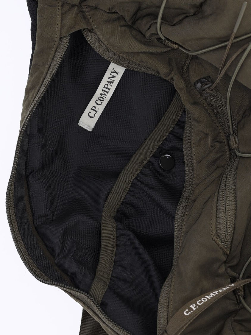 C.P. Company Green Nylon-B Drawstring Sling Backpack