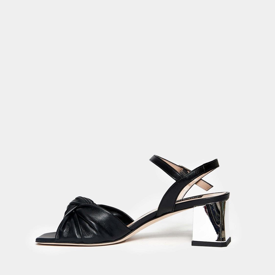 Prezioso Black Nappa Sandal
