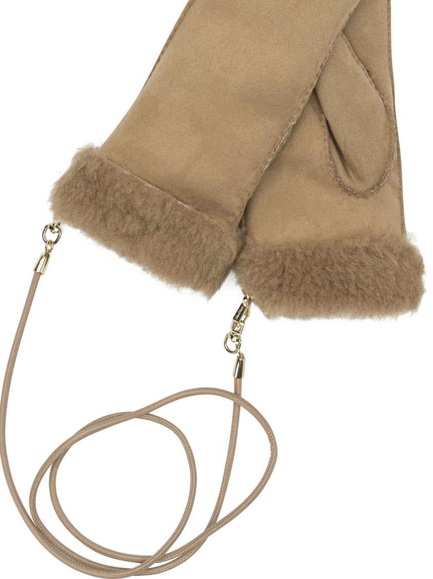 Max Mara Wool Gloves With Plush Cuffs