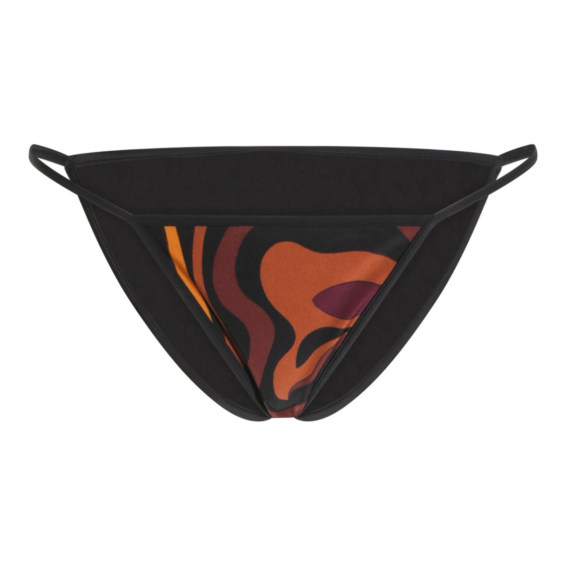 Emilio Pucci Abstract Pattern Bikini Bottom With Thin Side Straps