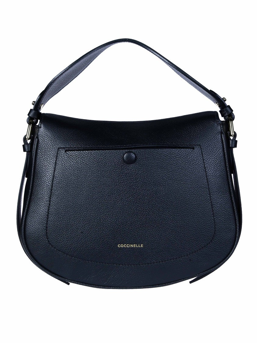 Coccinelle Structured Curved Flap Shoulder Bag