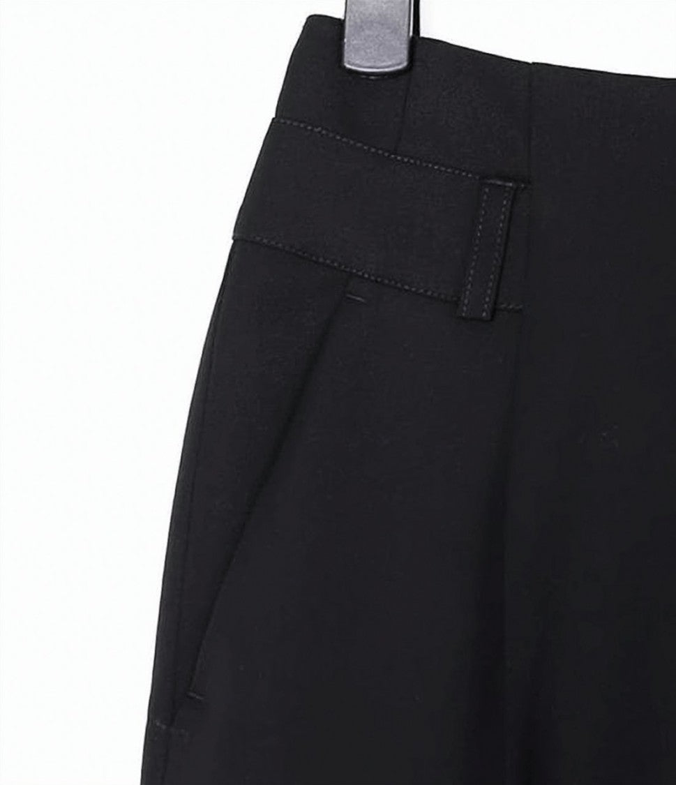 Max Mara Cropped Straight Pants With Mid-Rise Waist