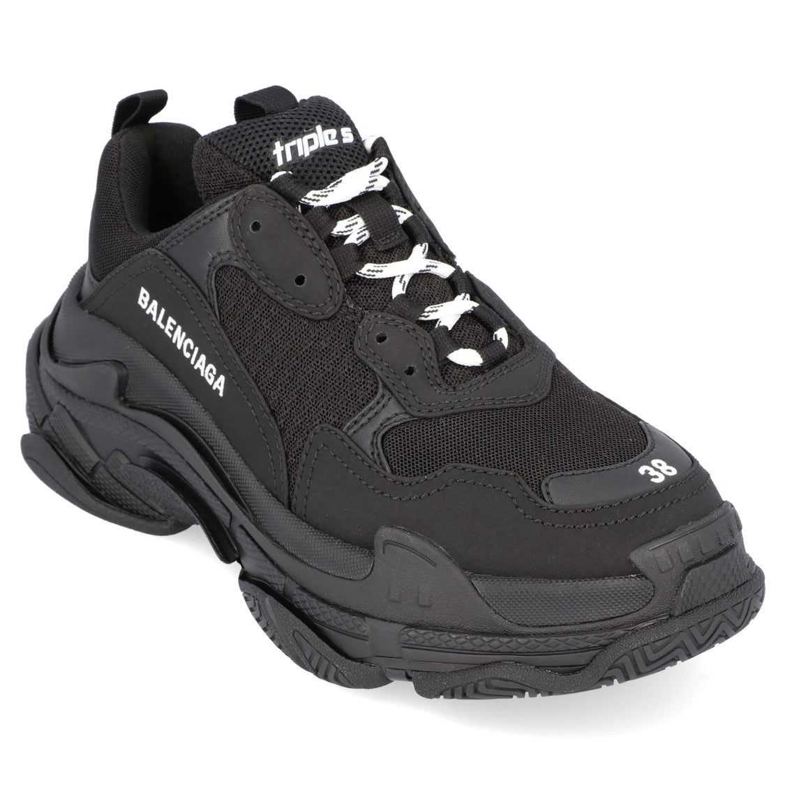 Balenciaga Triple S Sneaker In Black Black