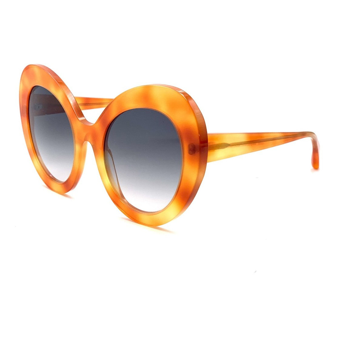 Jacques Durand Havana Rte Des Salins 233 Large Rounded Sunglasses