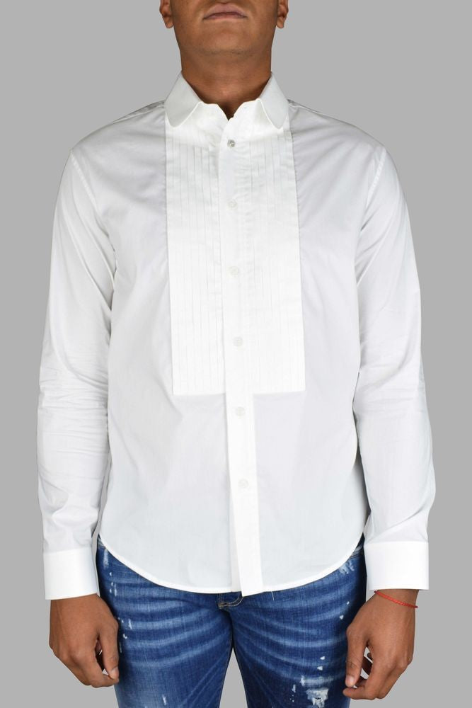 Off-White Long-Sleeved Cotton Shirt
