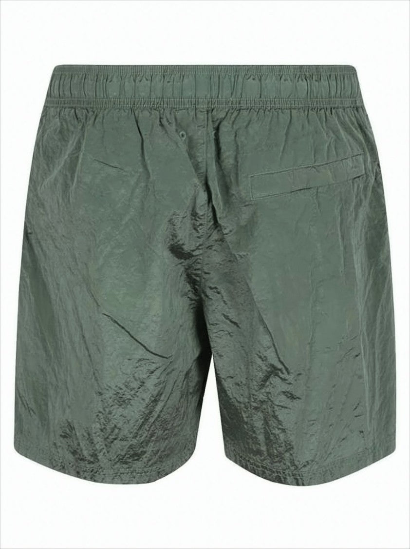 Stone Island Crinkled Texture Swim Shorts