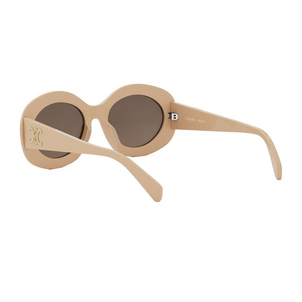 Celine Triomphe Beveled Oval Sunglasses