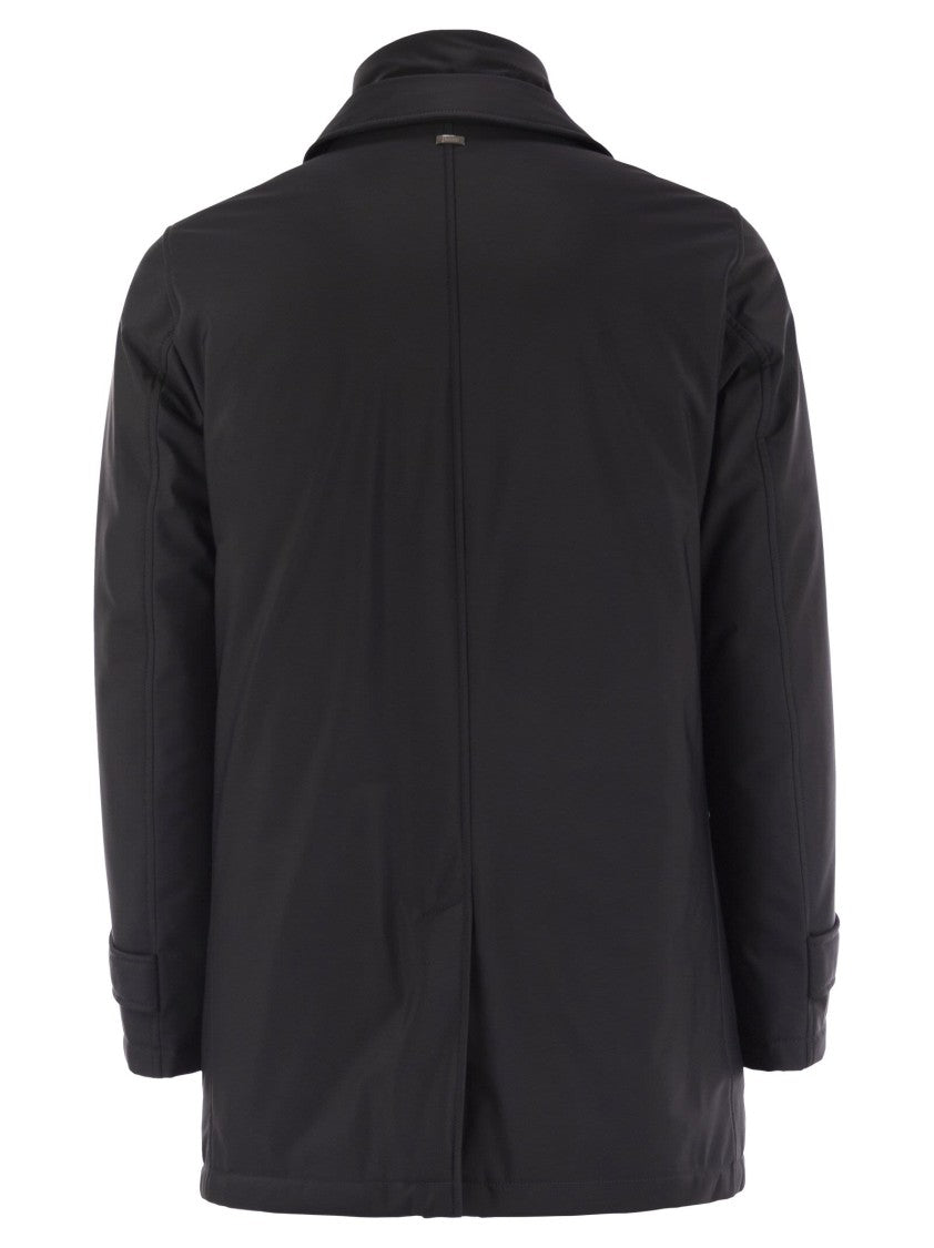 Herno Long Down Jacket With Buttons