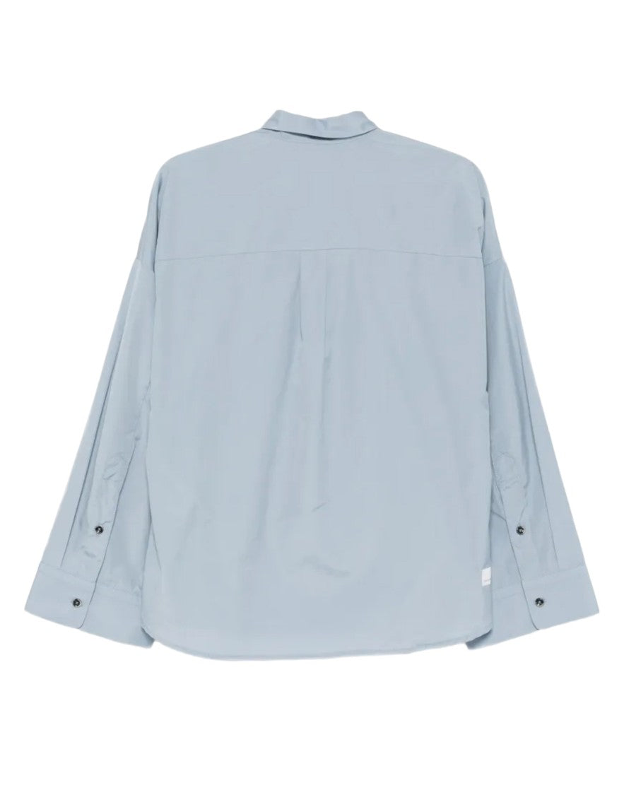 Nine In The Morning Heavenly Light Blue Classic Collar Cotton Shirt