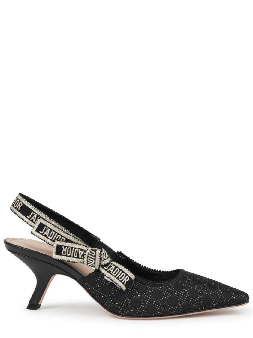 Dior Multicolor Kitten Heel Slingback Pumps
