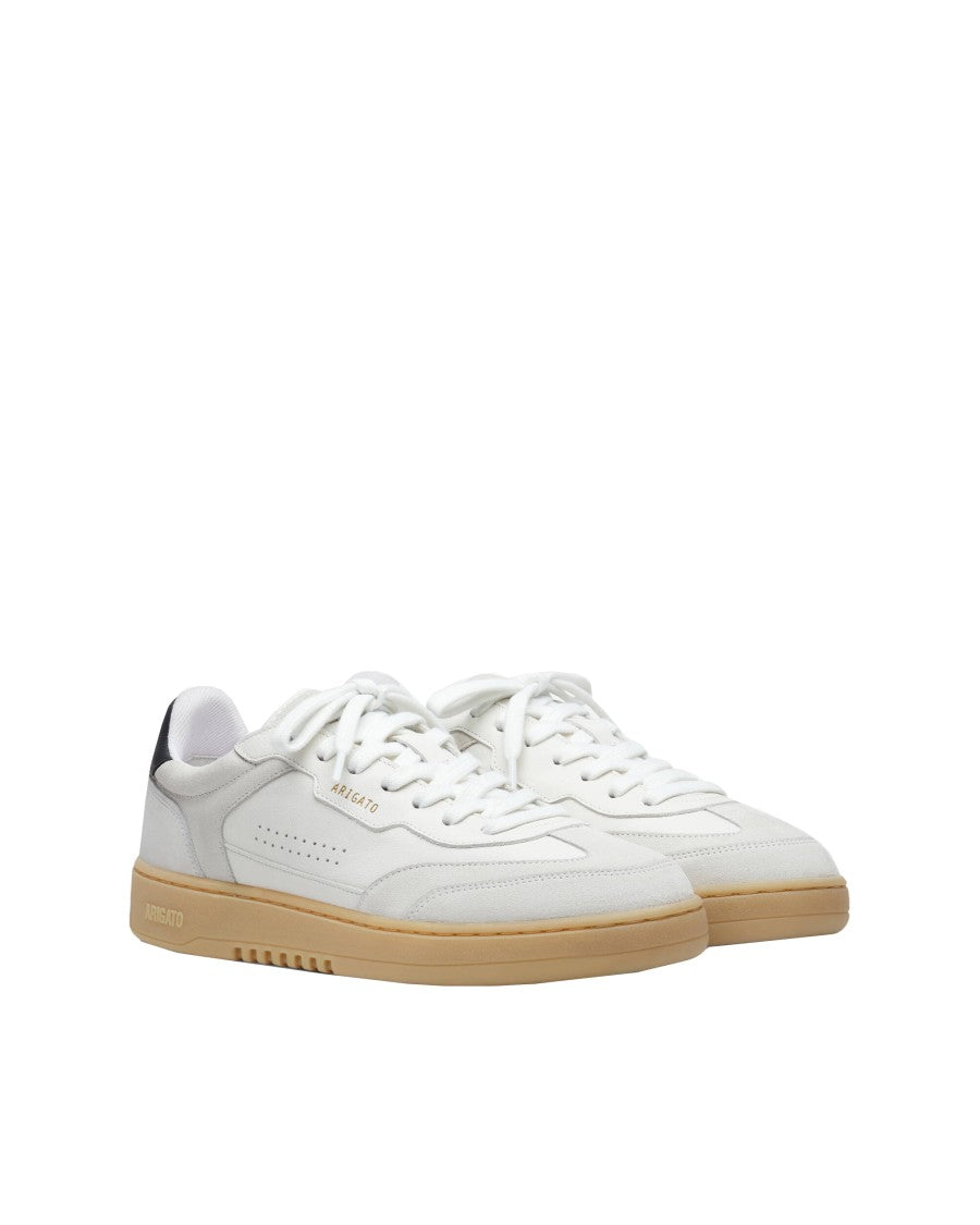 Axel Arigato White Dice T-Toe Leather-Suede Sneakers