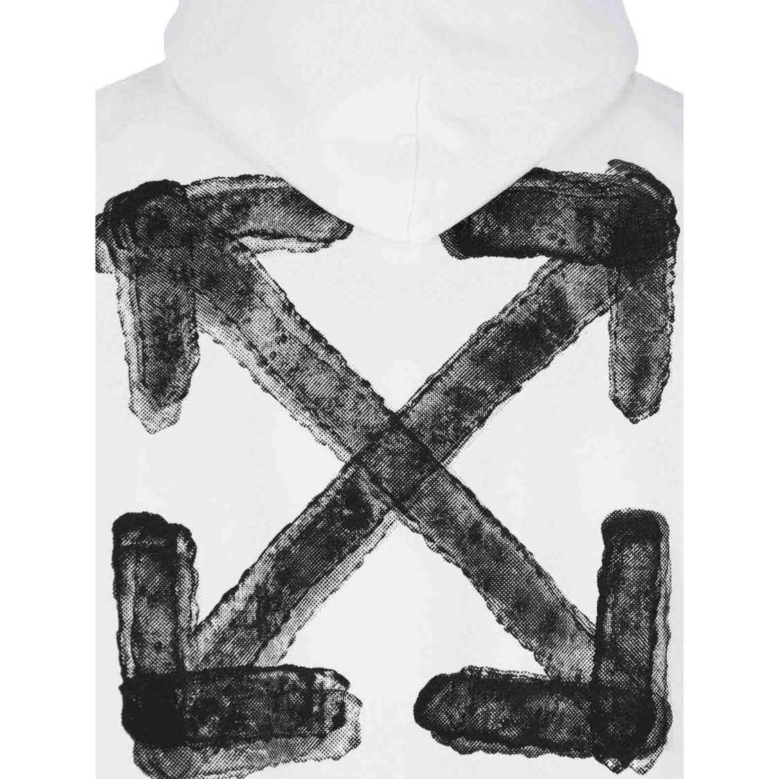 Off-White Artistic Arrow Design Hooded Sweatshirt