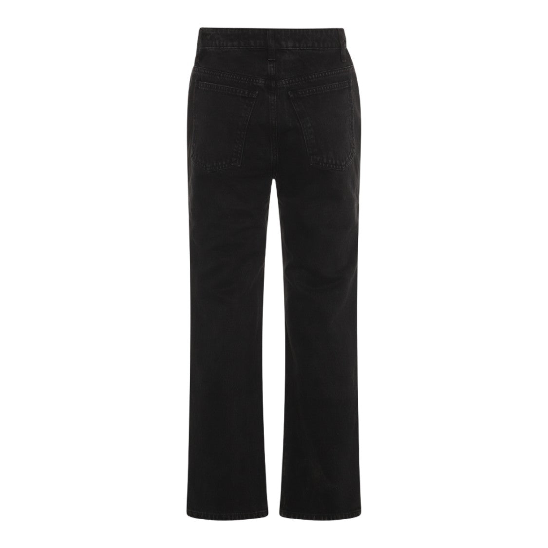 Khaite High-Waisted Straight-Leg Jeans With Minimalist Design