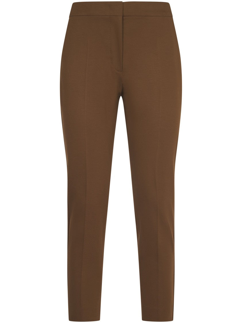 Max Mara Trousers Leather Brown