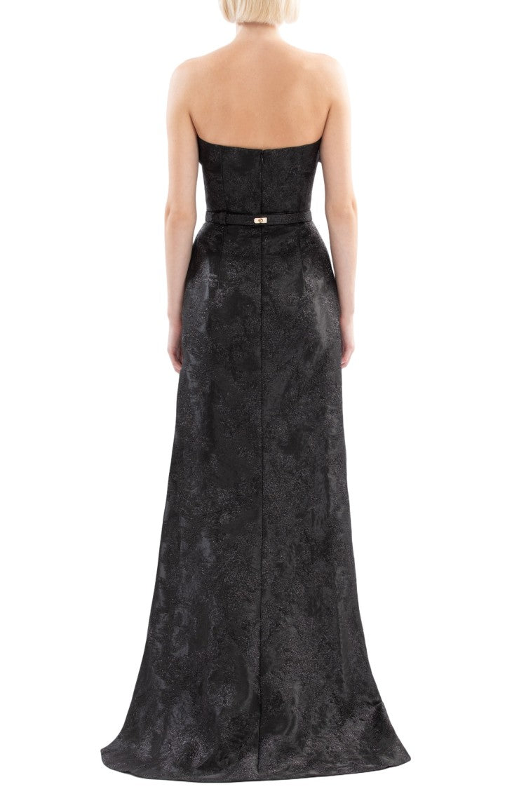 Saiid Kobeisy Brocade Long Fitted Dress