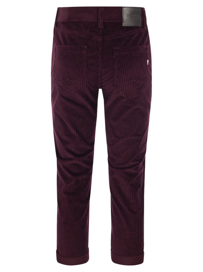 Dondup Koons Loose-Fitting Velvet Trousers