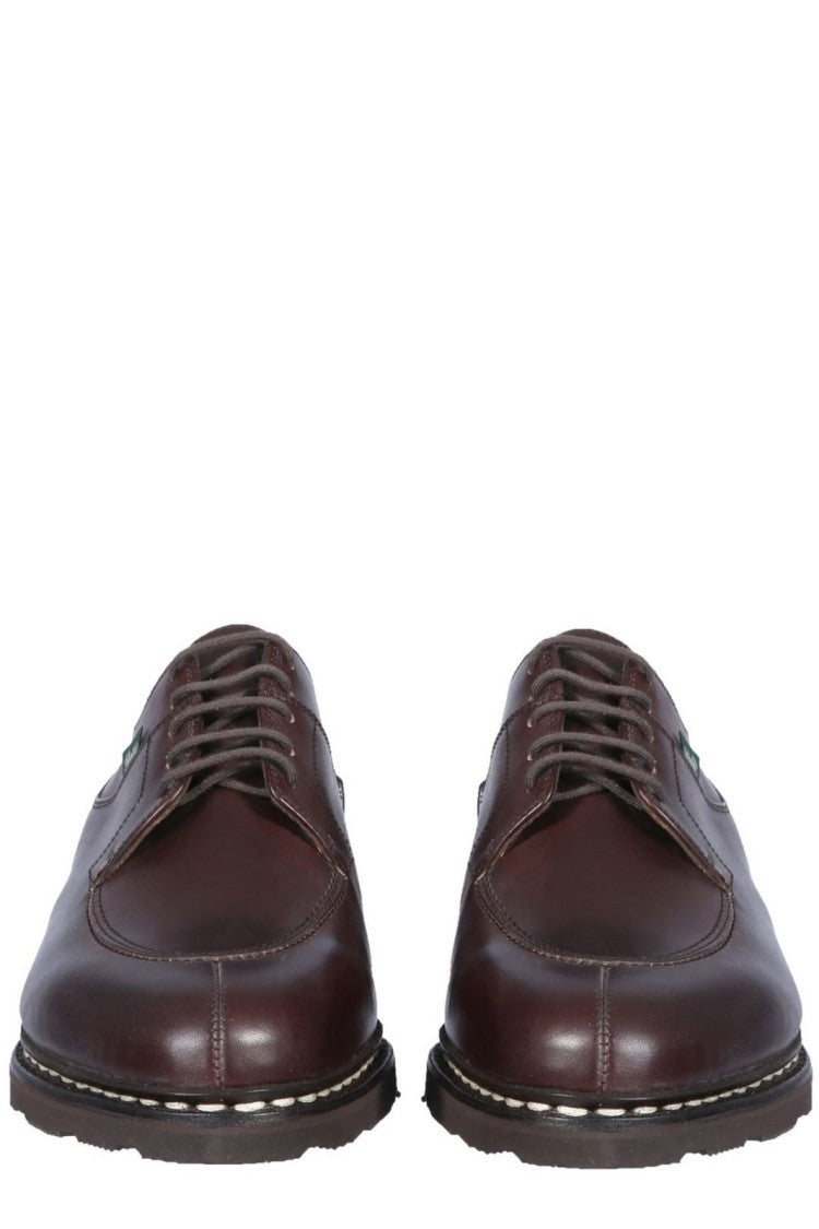Paraboot Classic Brown Calf Leather Lace-Up Dress Shoes