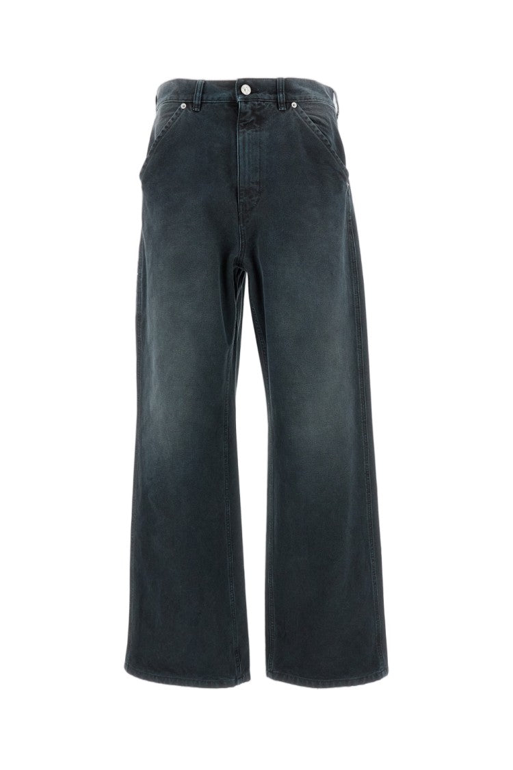 Marni Relaxed Fit Cotton Canvas Pants With Garment-Dyed Finish