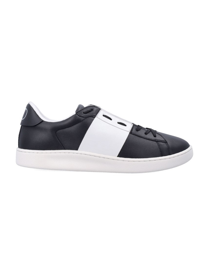 Valentino Garavani White Open Royco Vlogo Nappa Leather Sneakers