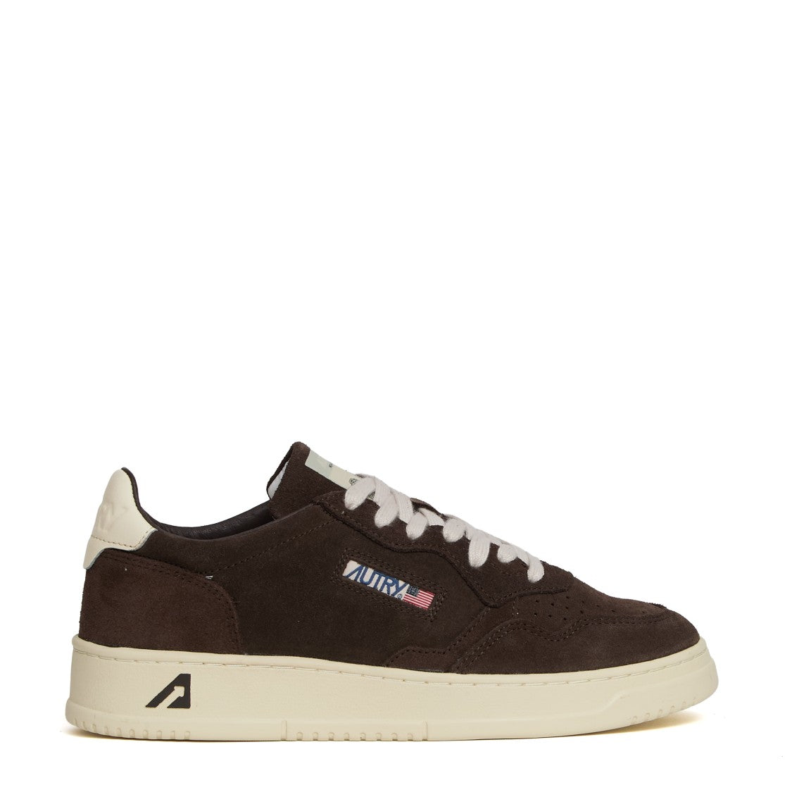 Autry Medalist Low Sneakers In Moka Leather