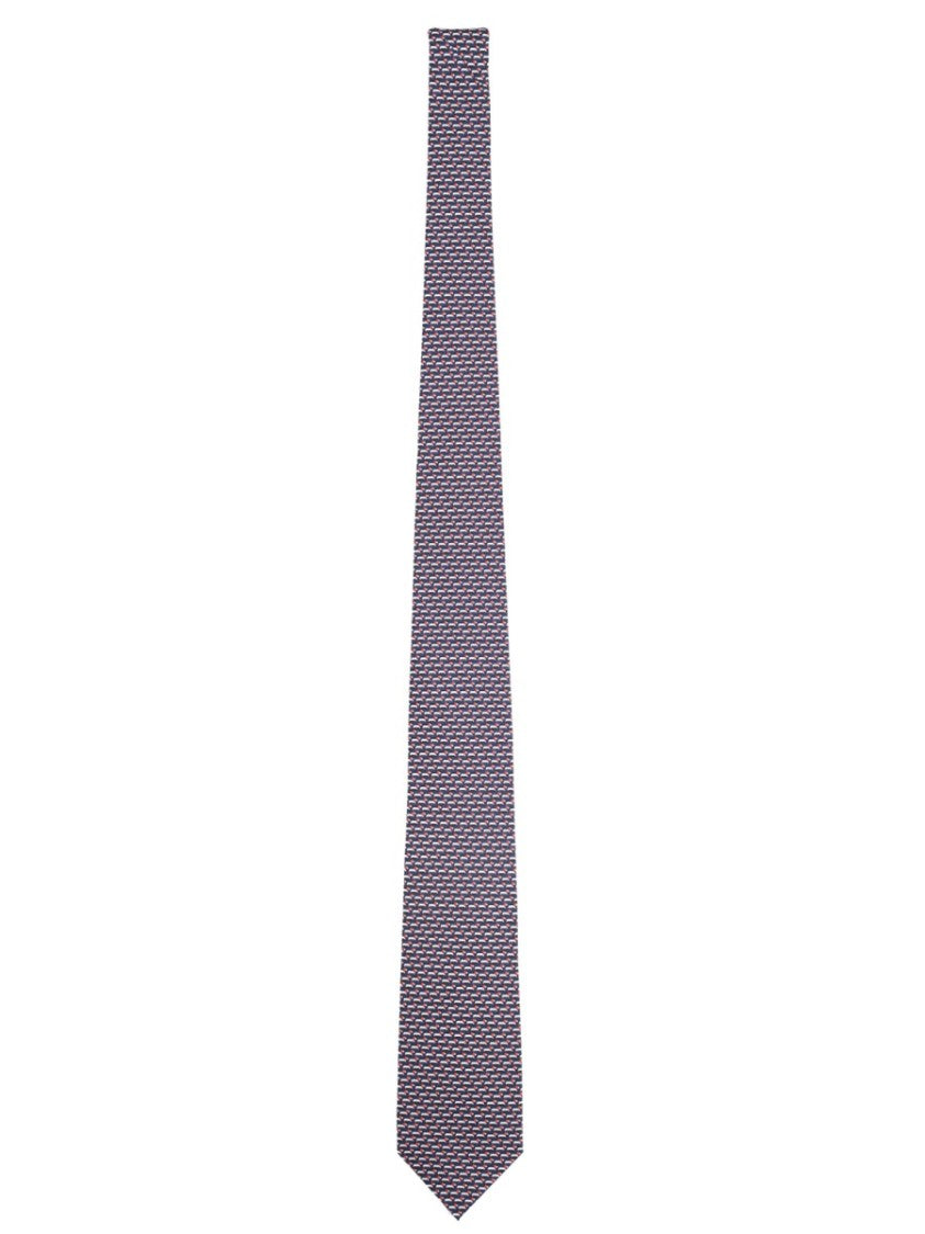 Ferragamo Textured Silk Subtle Purple Refined Tie