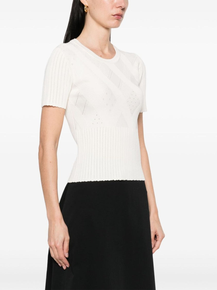 Kenzo Fitted White Top