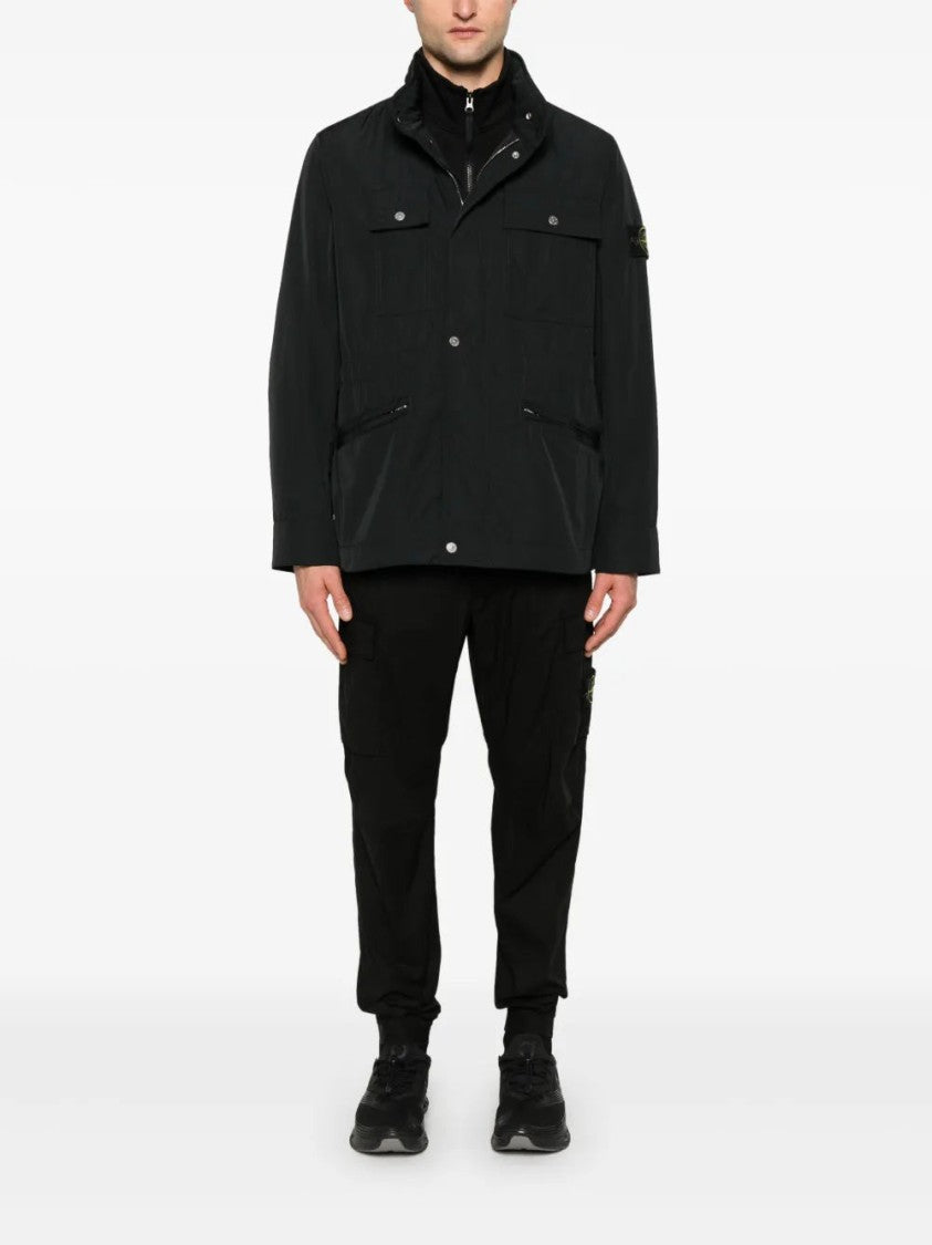 Stone Island Field Jacket With Concealed Fastenings And Modern Silhouette
