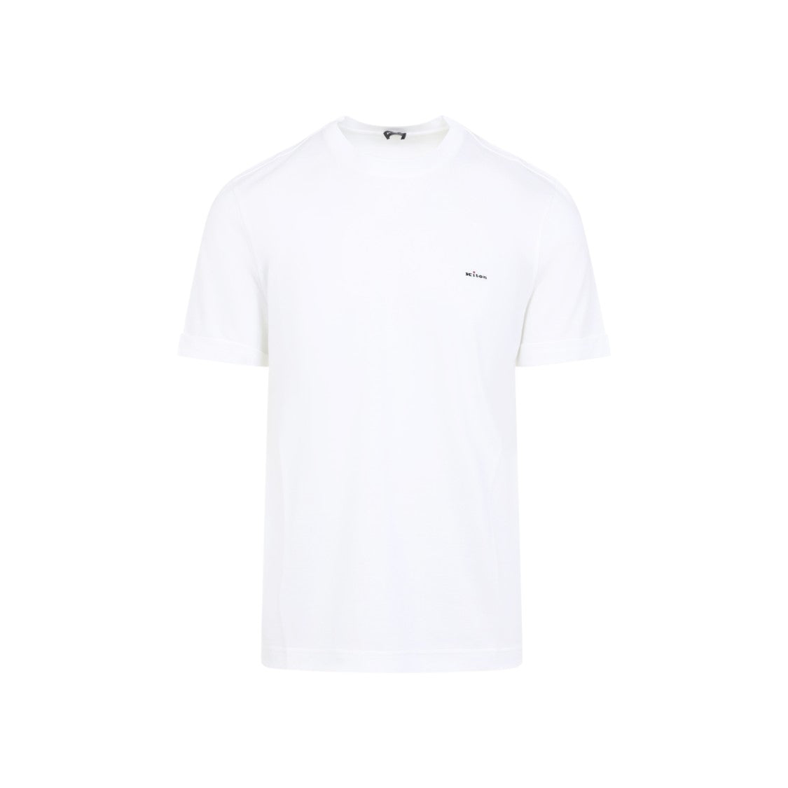 Kiton White Cotton T-Shirt