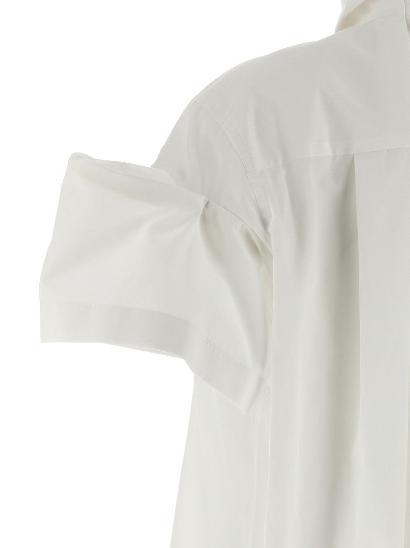 Sacai Cotton Poplin Shirt With Concealed Front Closure
