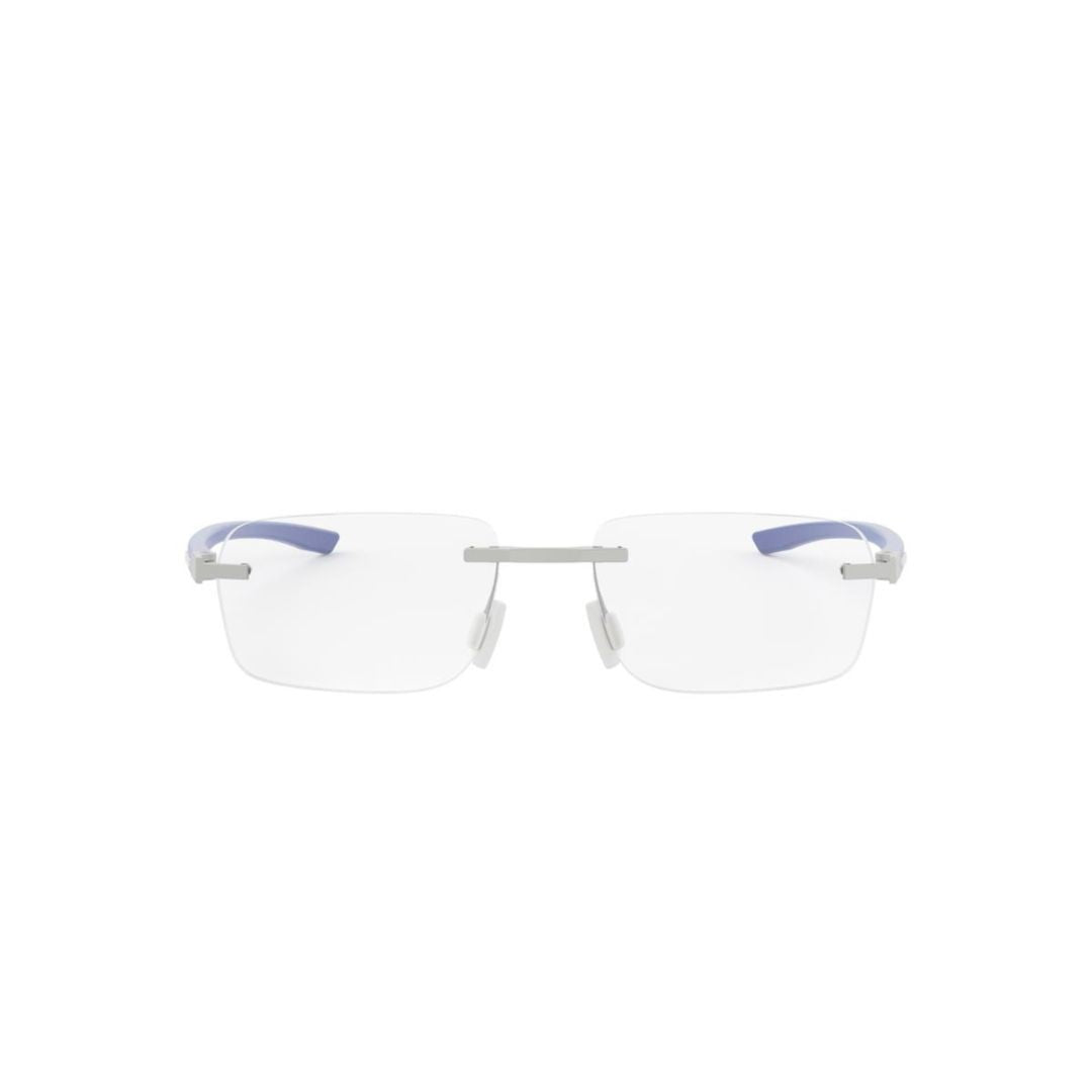 Tag Heuer Th50030u Rimless Eyeglasses With Blue Temples
