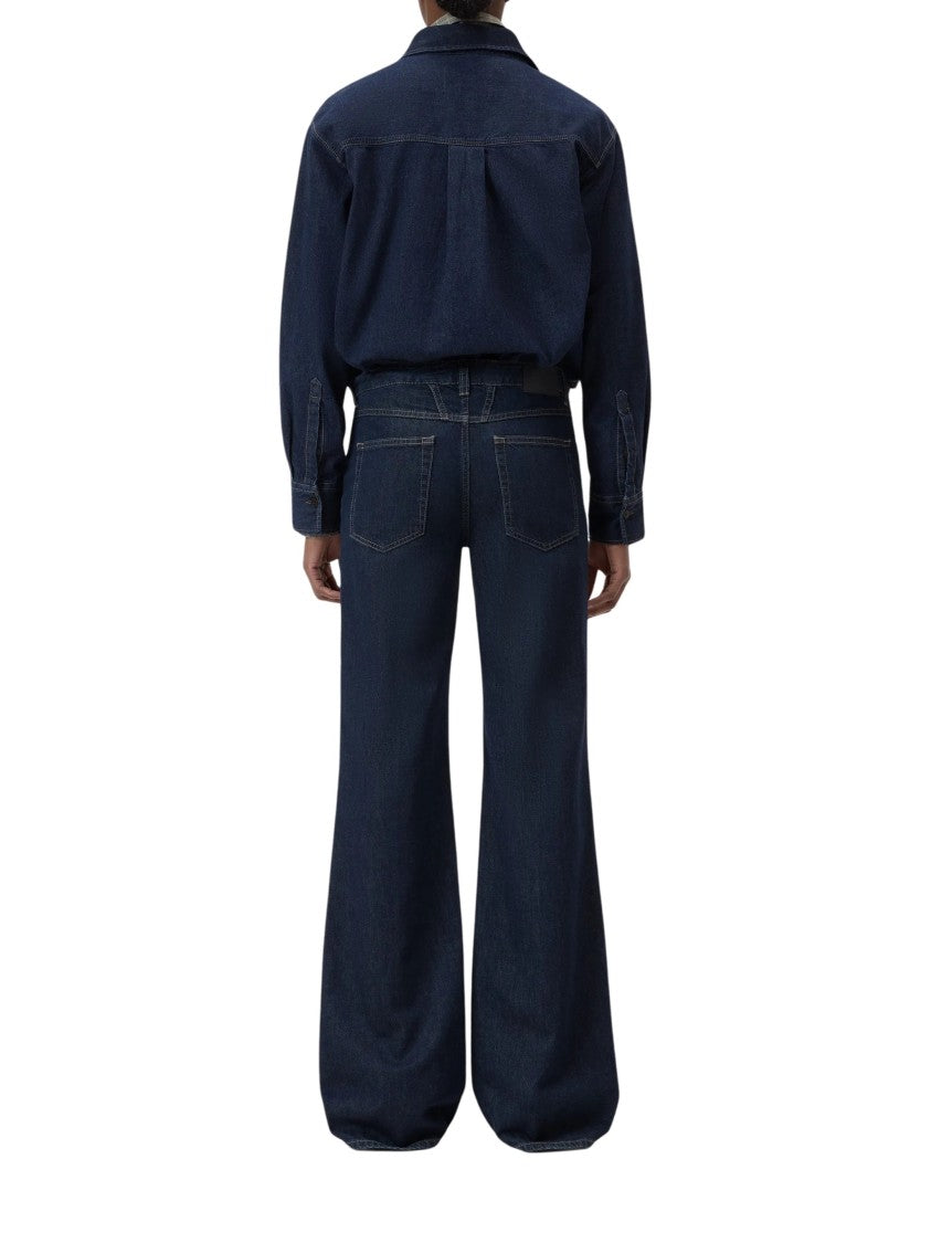 Closed Dark Blue Organic Cotton Wide-Leg Jeans