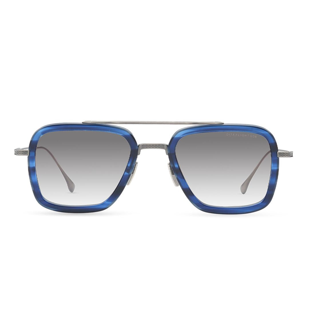 Dita Flight.006 Bold Square Frame Sunglasses With Metal Double Bridge