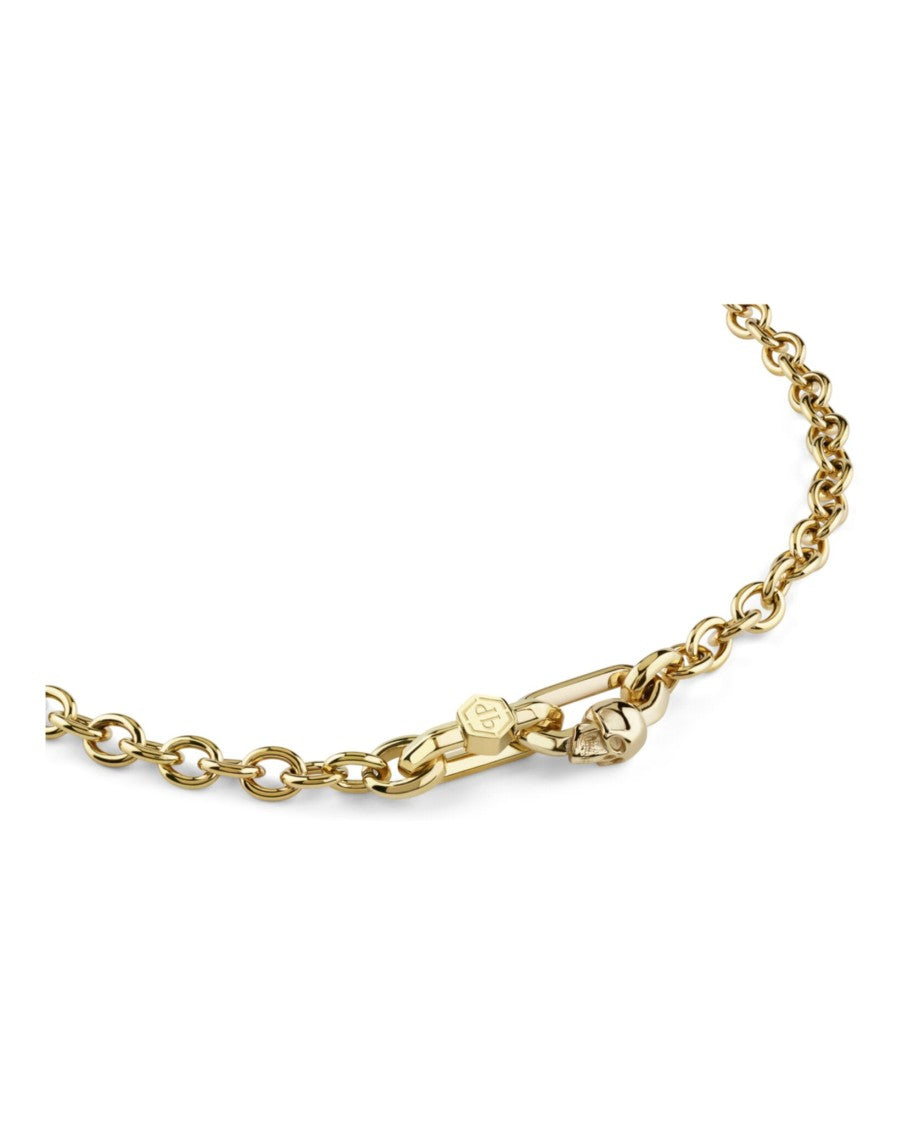 Philipp Plein Cable Chain Necklace In Polished Recycled Stainless Steel