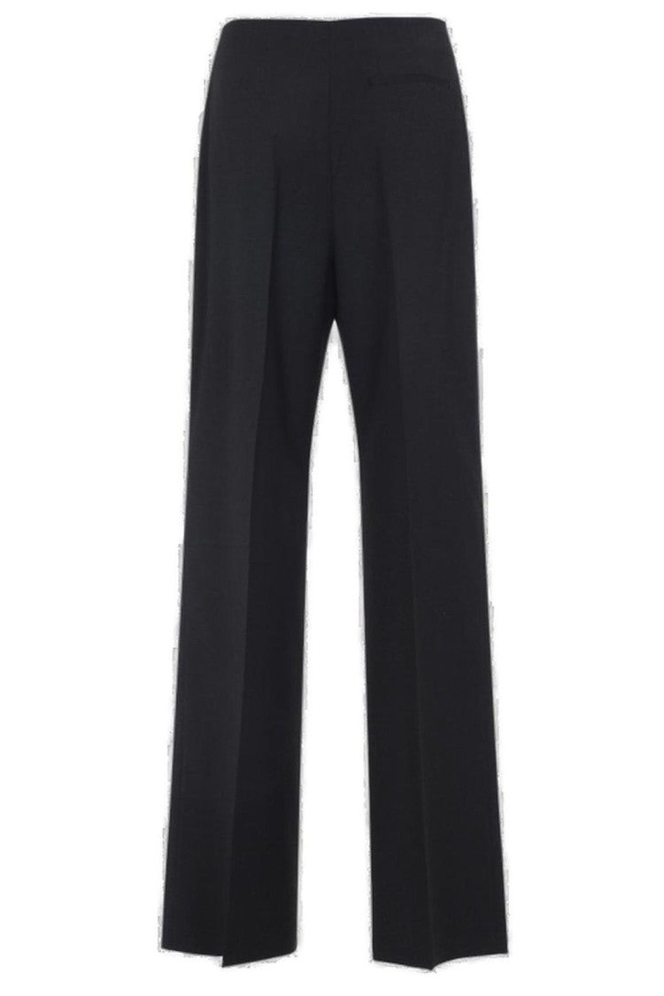 Alberta Ferretti Tailored Grey Trousers With Straight-Leg Cut And Subtle Texture