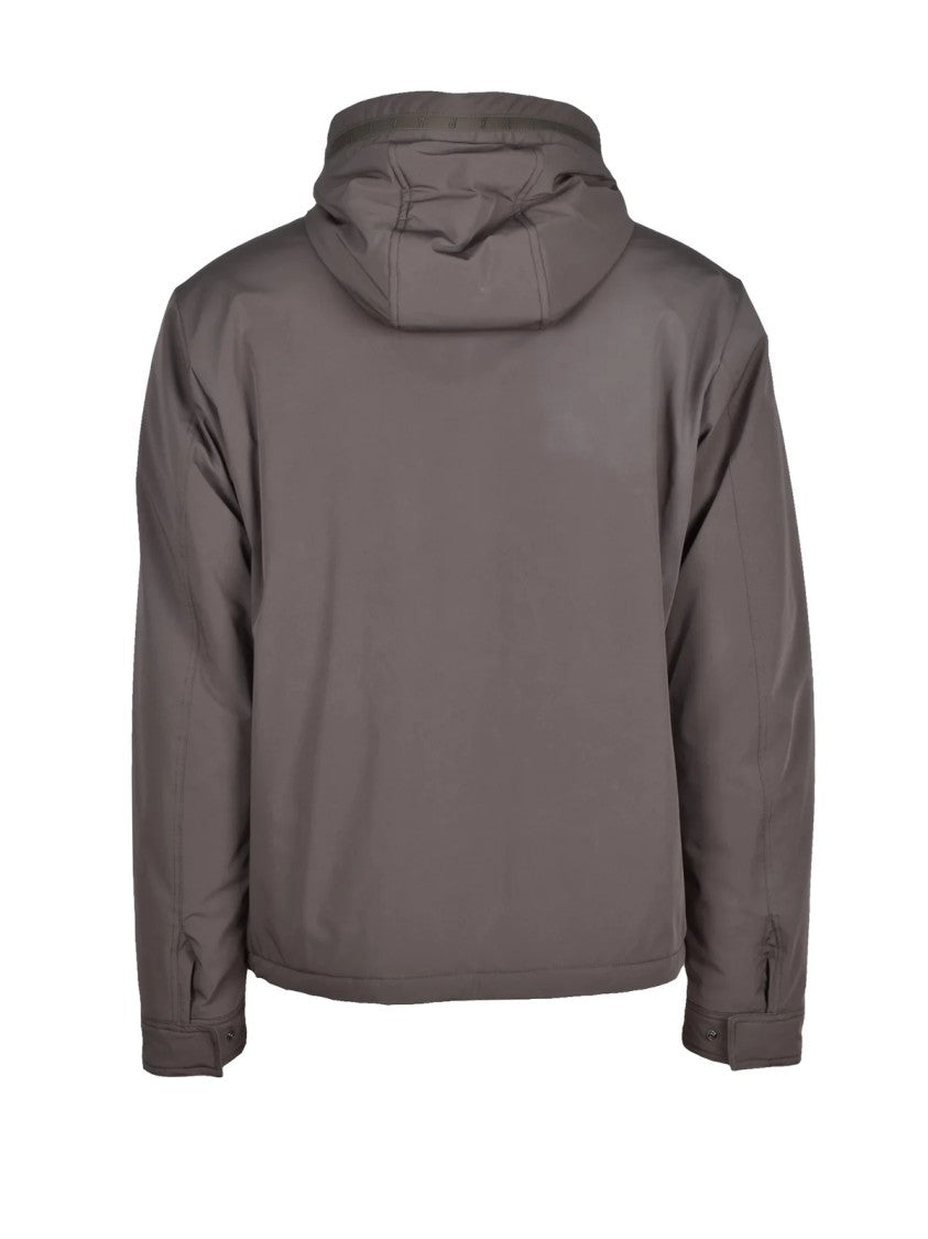 Paul & Shark Green Polyester Elastane Men's Waterproof Jacket