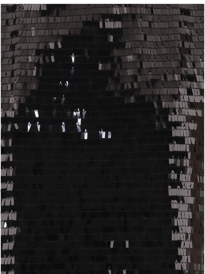 Niccolò Pasqualetti Sequined Black Sleeveless Top