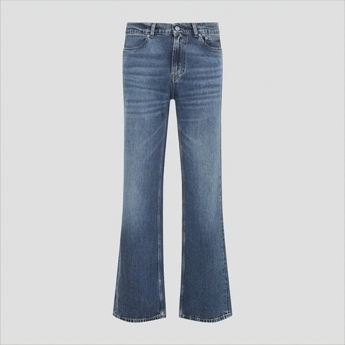 Our Legacy Classic Blue Denim Pants With Flared Leg