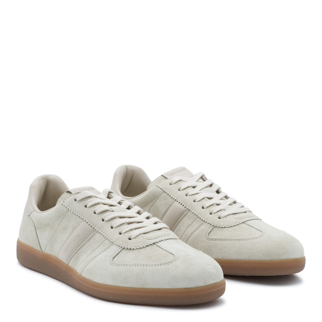 Tom Ford Low-Profile Suede Sneakers With Contrasting Sole
