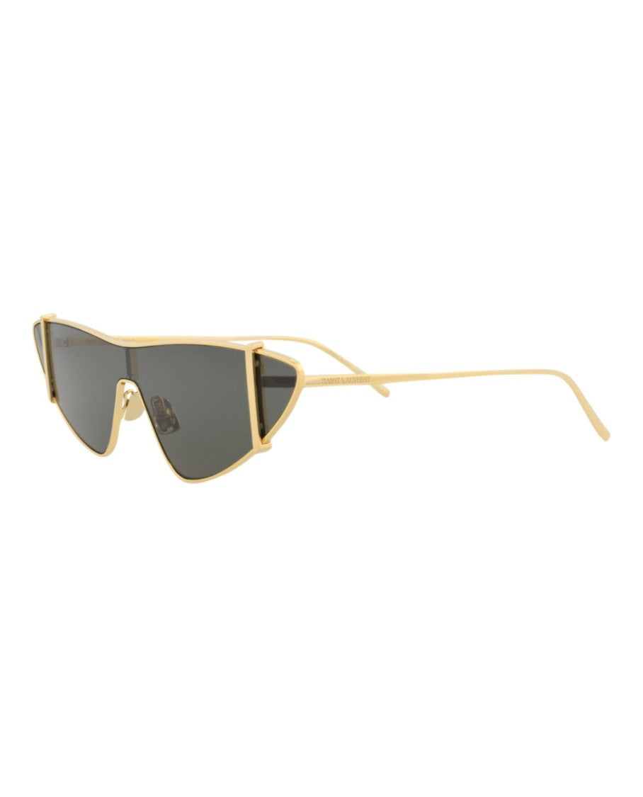 Saint Laurent Cat Eye-Frame Metal Sunglasses
