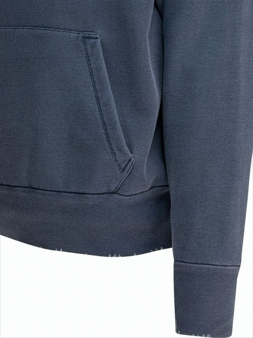 Our Legacy Cropped Vintage-Inspired Relaxed Hoodie With Drawstring Hood