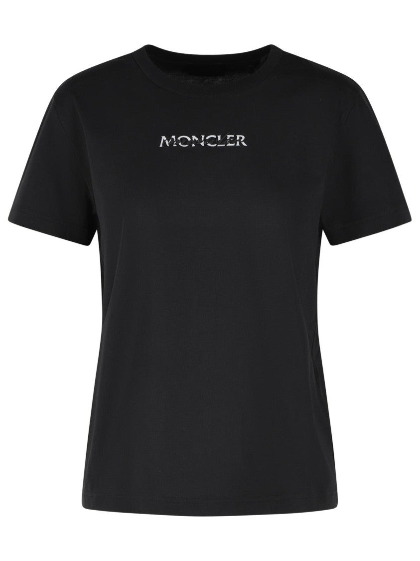 Moncler Black Cotton T-Shirt