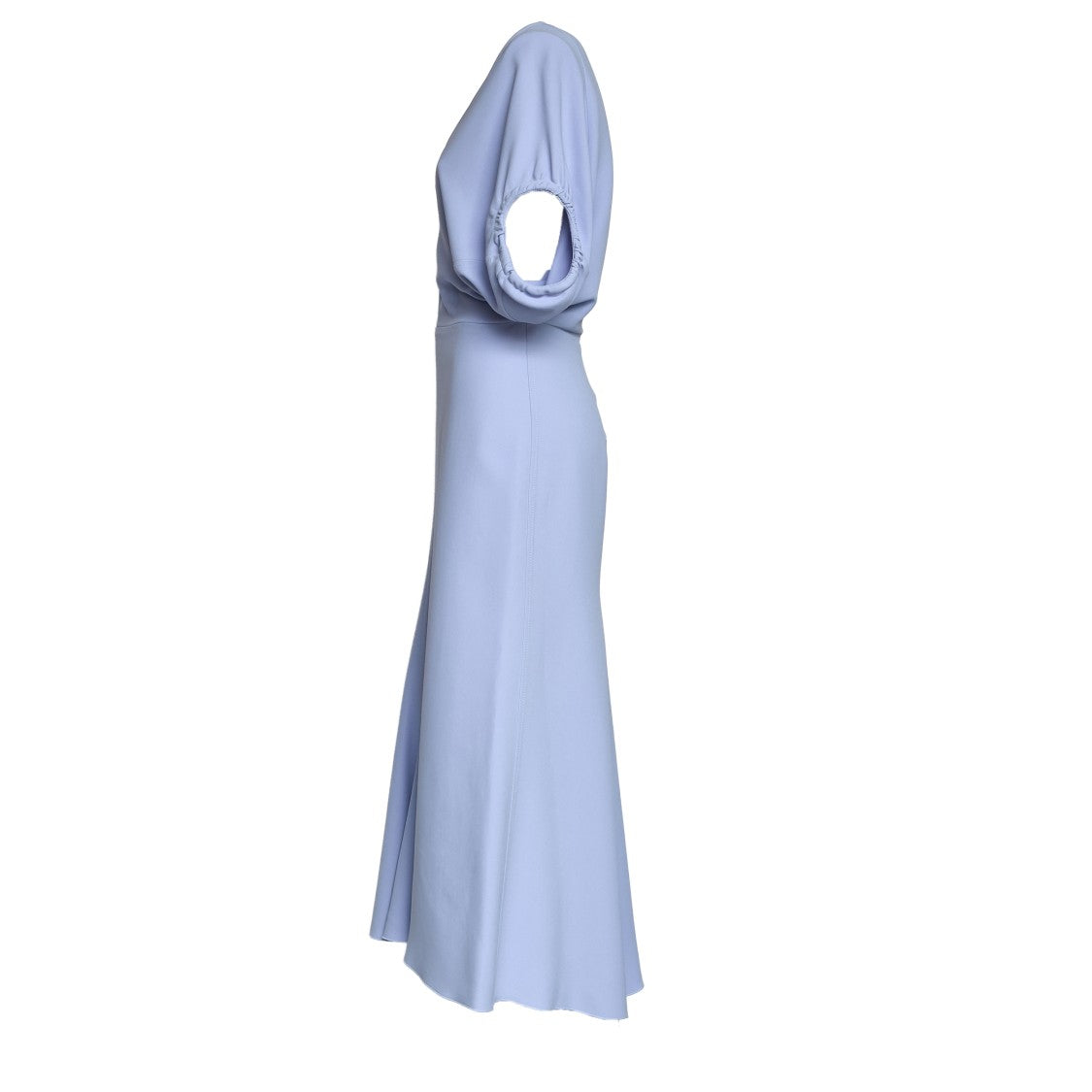 Victoria Beckham Edith V Neck Asymmetric Midi Dress