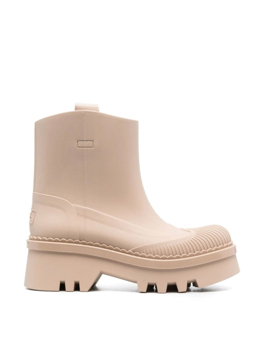 Chloé Raina Beige Rosé Rain Boots