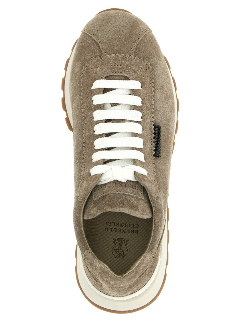 Brunello Cucinelli Shiny Tab Sneakers