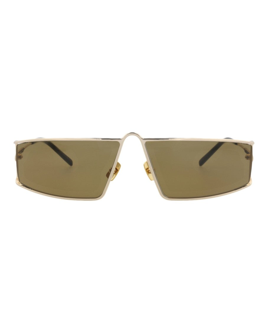 Saint Laurent Square-Frame Metal Sunglasses