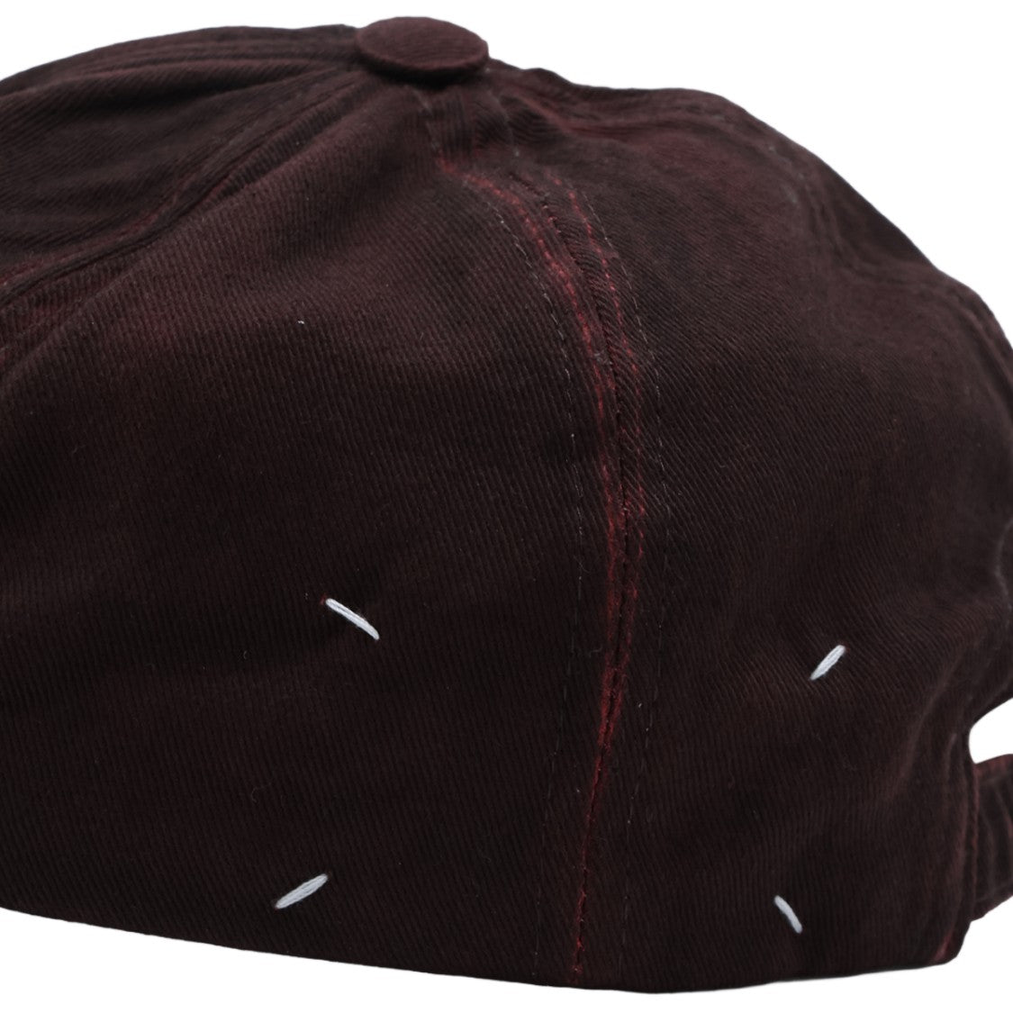 Maison Margiela Textured Dark Brown Cap With Adjustable Strap