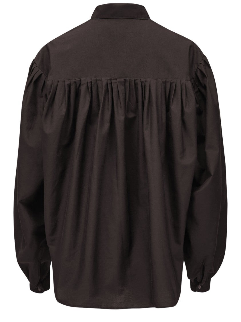 Polo Ralph Lauren Cotton And Silk Shirt With Ruffled Sleeves